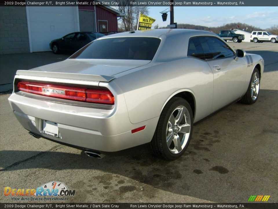 2009 Dodge Challenger R/T Bright Silver Metallic / Dark Slate Gray Photo #5