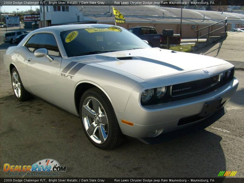 2009 Dodge Challenger R/T Bright Silver Metallic / Dark Slate Gray Photo #6