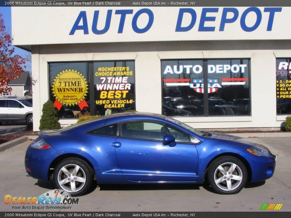 2006 Mitsubishi Eclipse GS Coupe UV Blue Pearl / Dark Charcoal Photo #1