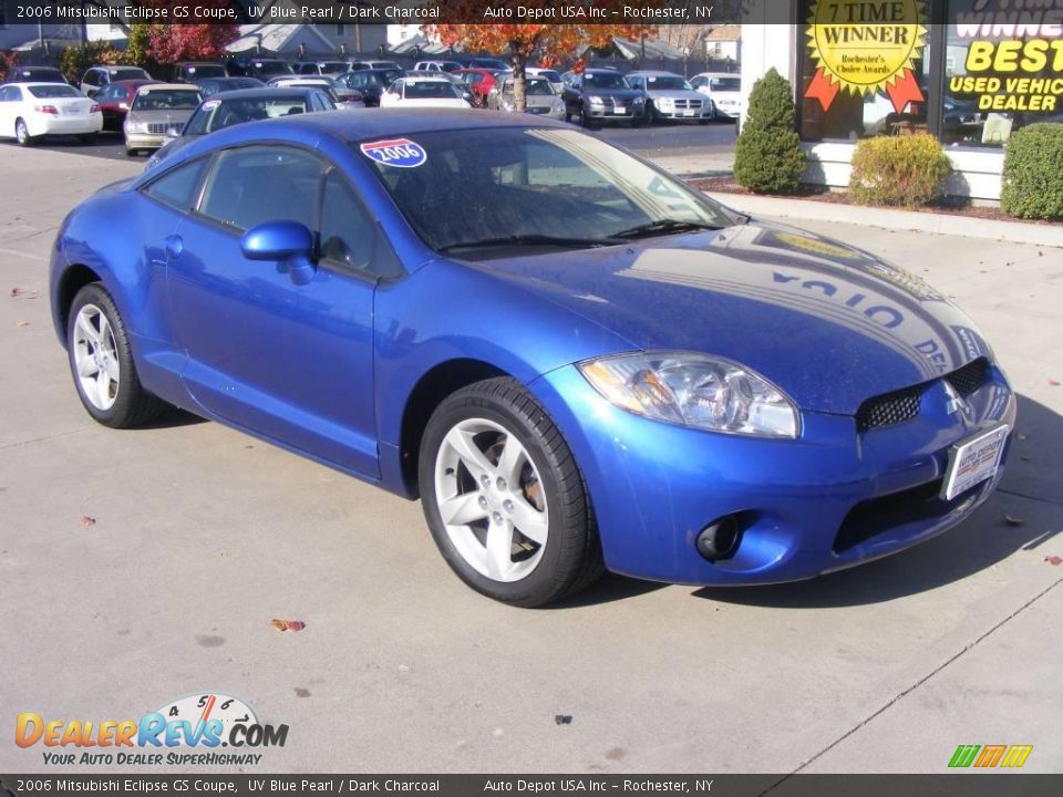 2006 Mitsubishi Eclipse GS Coupe UV Blue Pearl / Dark Charcoal Photo #2