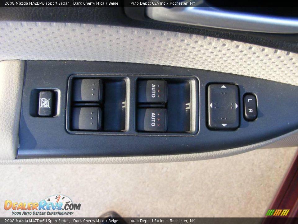 2008 Mazda MAZDA6 i Sport Sedan Dark Cherry Mica / Beige Photo #8