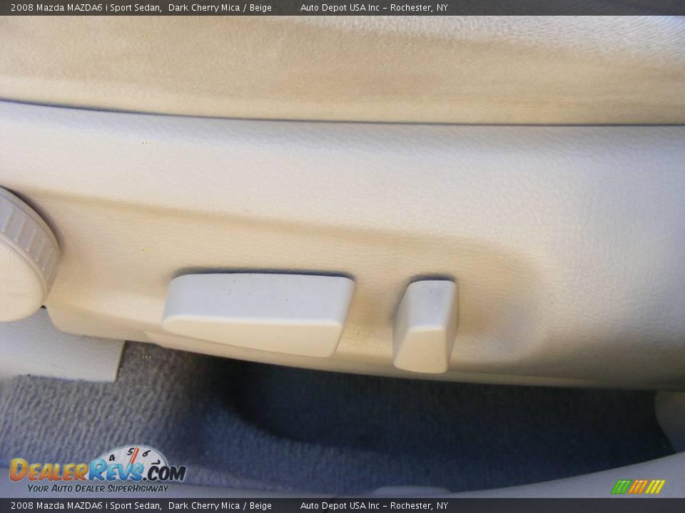2008 Mazda MAZDA6 i Sport Sedan Dark Cherry Mica / Beige Photo #9