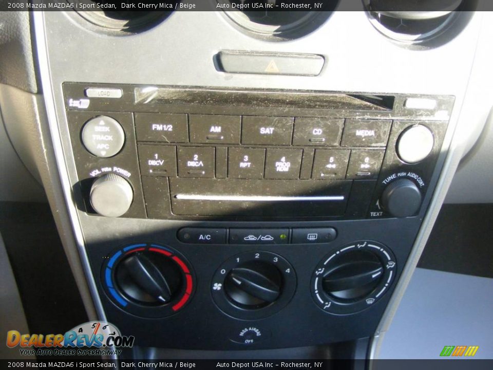2008 Mazda MAZDA6 i Sport Sedan Dark Cherry Mica / Beige Photo #12
