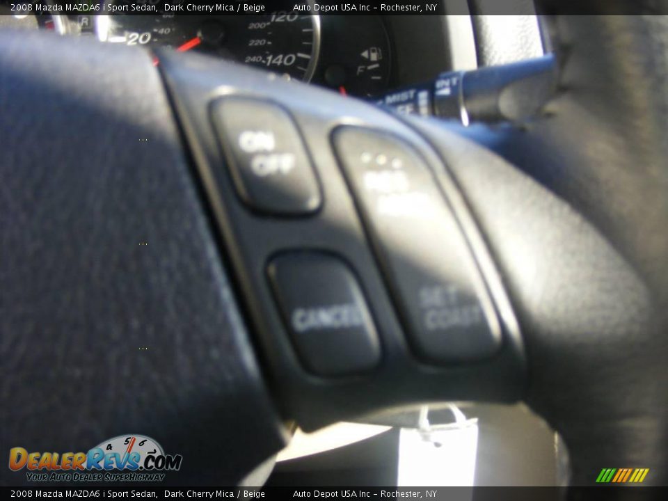 2008 Mazda MAZDA6 i Sport Sedan Dark Cherry Mica / Beige Photo #15