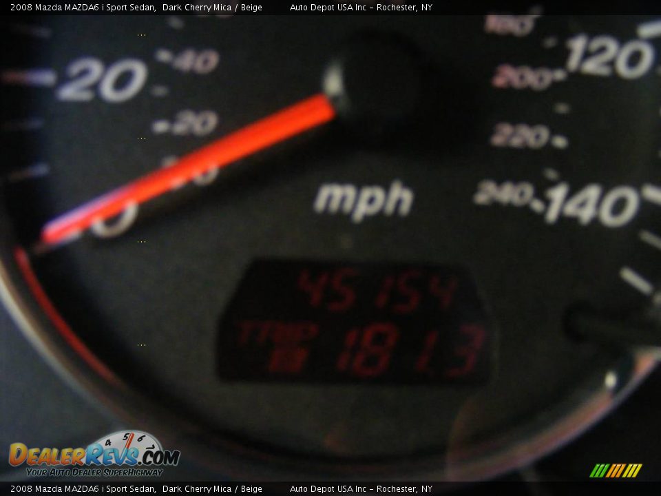 2008 Mazda MAZDA6 i Sport Sedan Dark Cherry Mica / Beige Photo #16