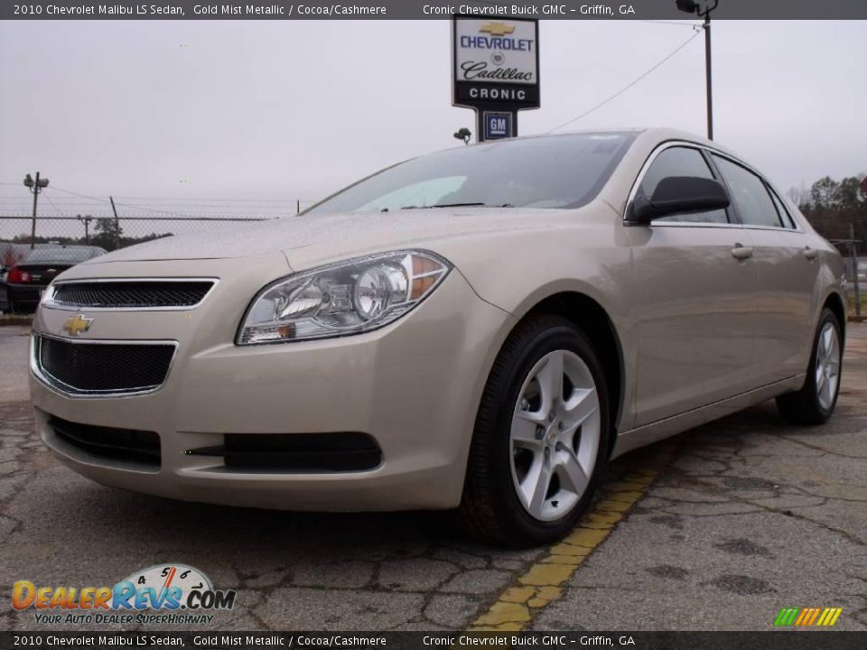 2010 Chevrolet Malibu LS Sedan Gold Mist Metallic / Cocoa/Cashmere Photo #1