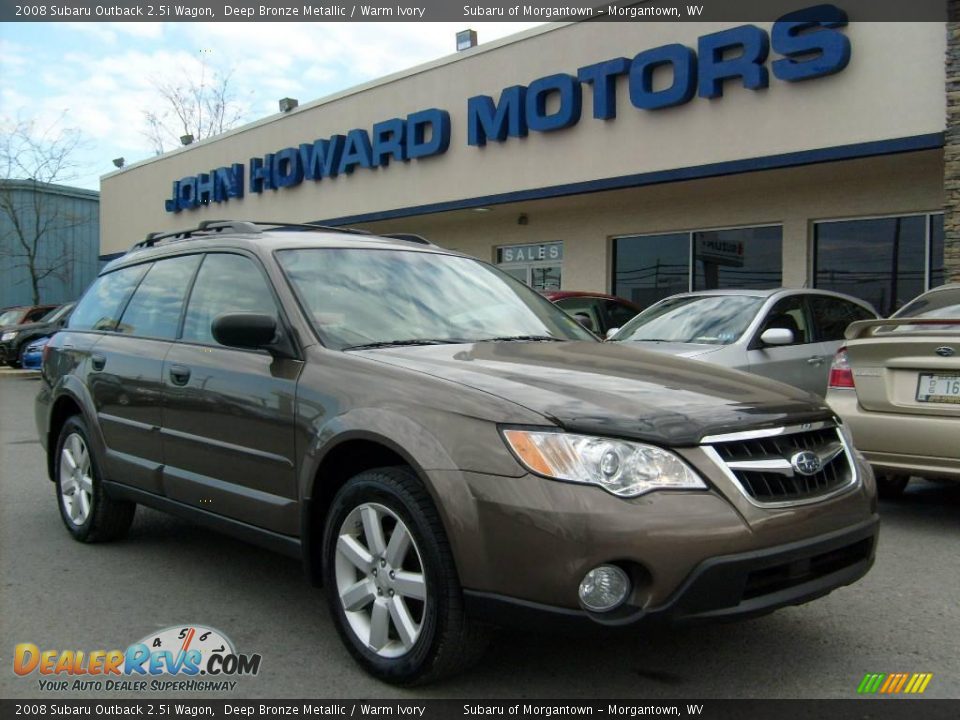 2008 Subaru Outback 2.5i Wagon Deep Bronze Metallic / Warm Ivory Photo #1