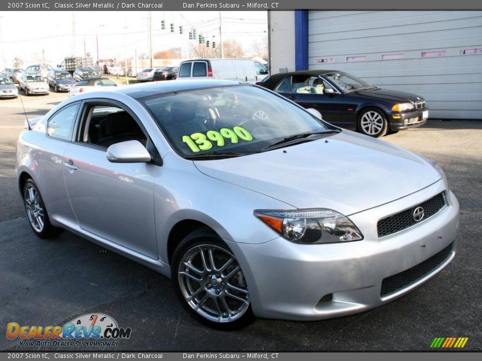 2007 Scion tC Classic Silver Metallic / Dark Charcoal Photo #3
