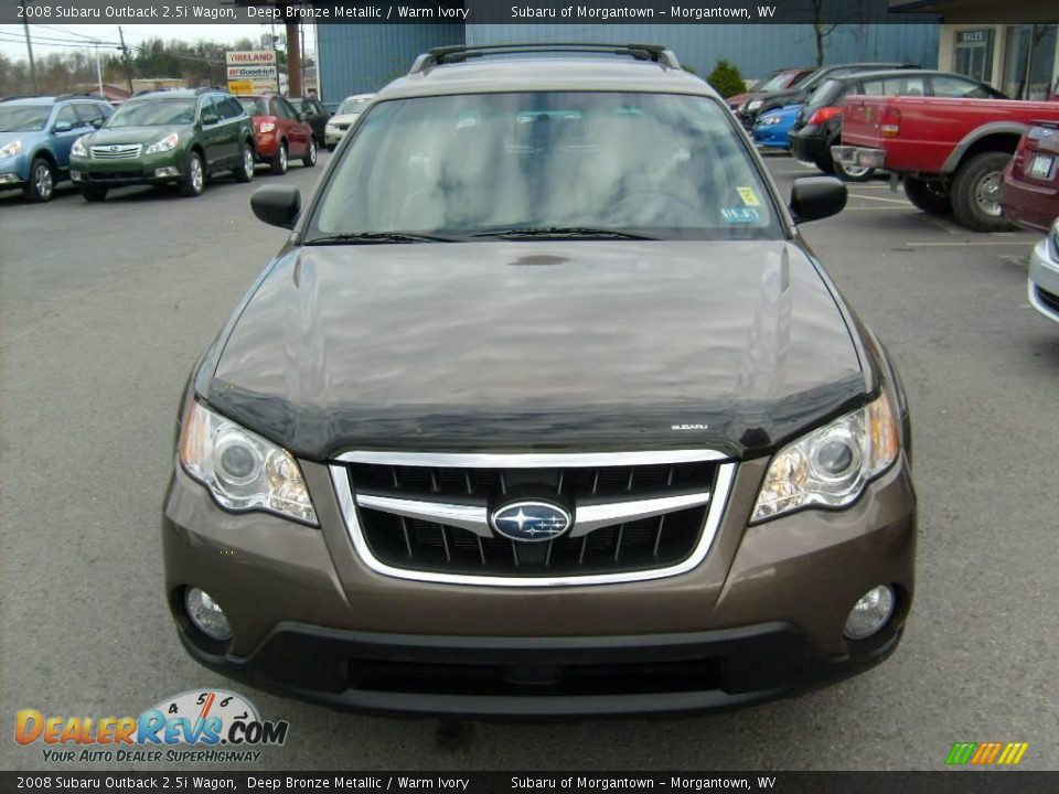 2008 Subaru Outback 2.5i Wagon Deep Bronze Metallic / Warm Ivory Photo #2