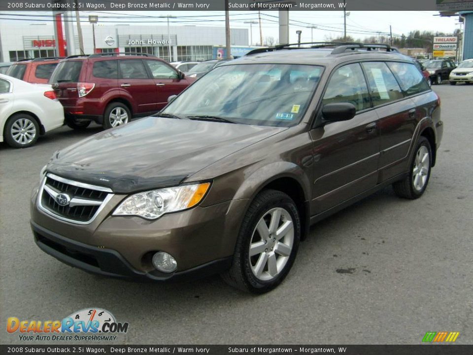 2008 Subaru Outback 2.5i Wagon Deep Bronze Metallic / Warm Ivory Photo #3