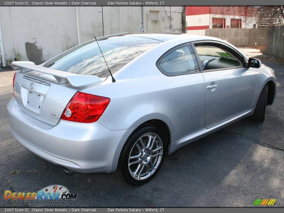 2007 Scion tC Classic Silver Metallic / Dark Charcoal Photo #5
