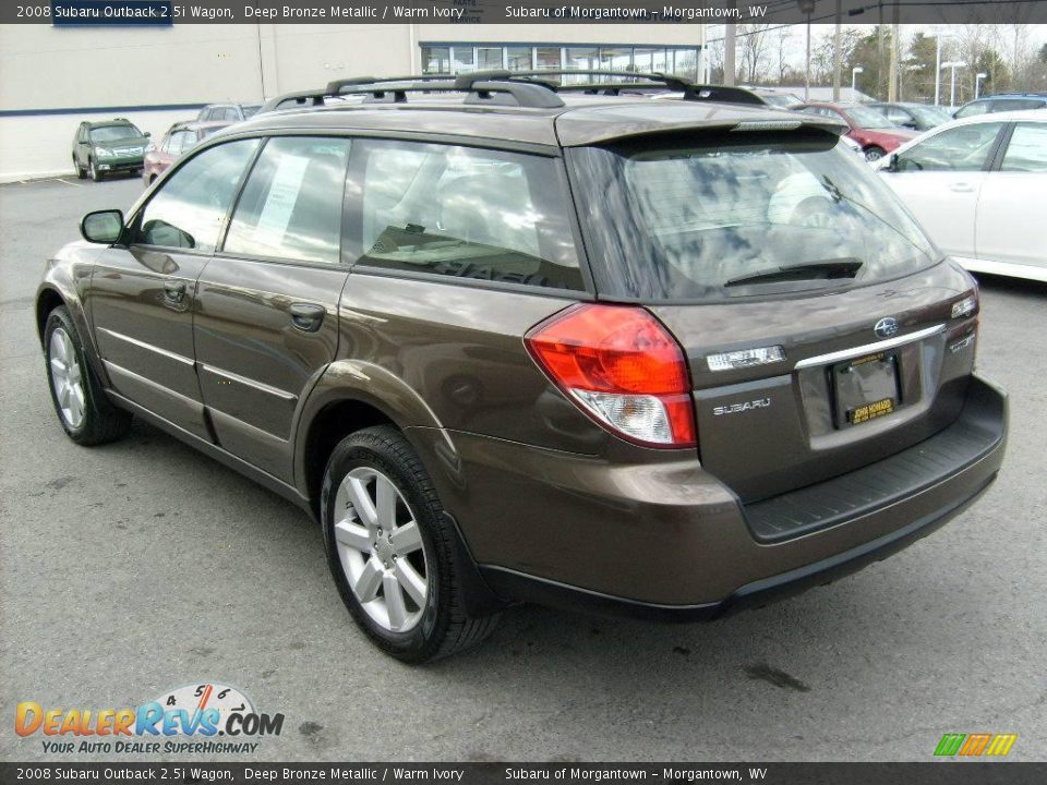 2008 Subaru Outback 2.5i Wagon Deep Bronze Metallic / Warm Ivory Photo #4