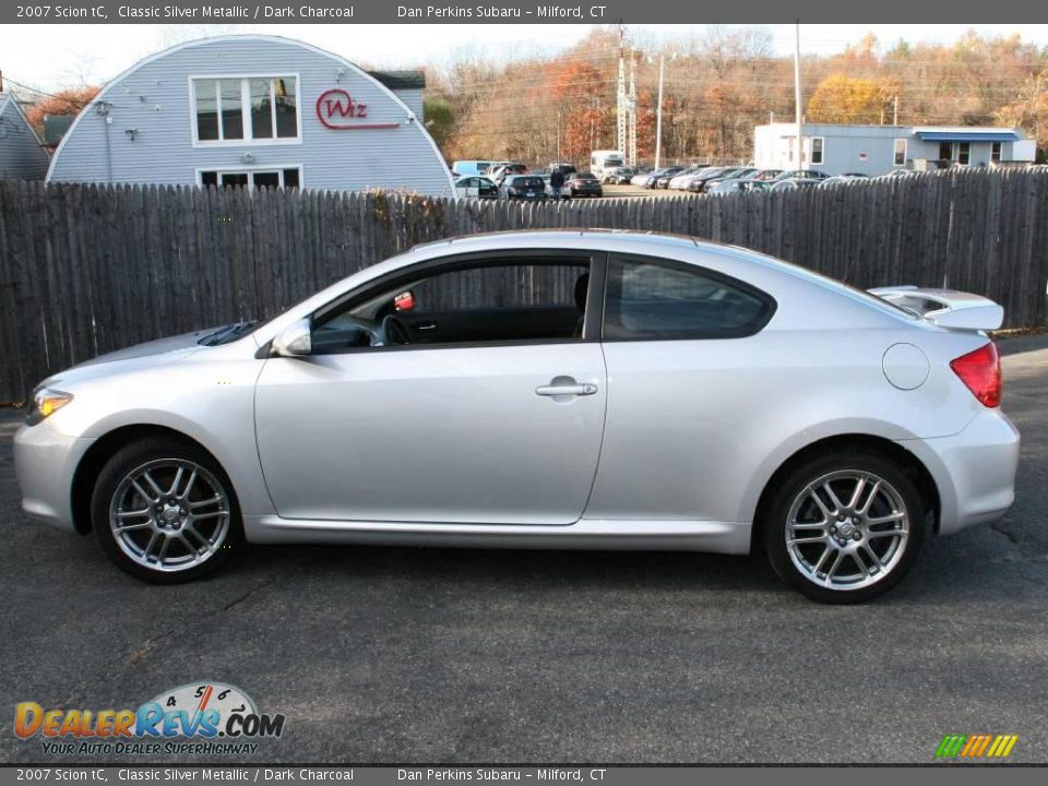 2007 Scion tC Classic Silver Metallic / Dark Charcoal Photo #9
