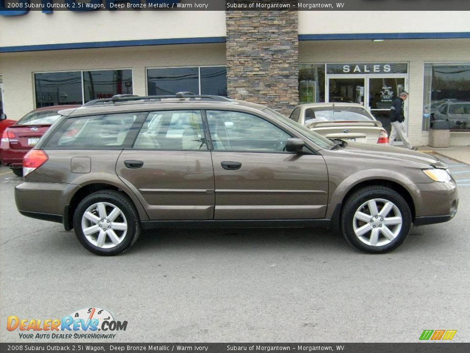 2008 Subaru Outback 2.5i Wagon Deep Bronze Metallic / Warm Ivory Photo #7