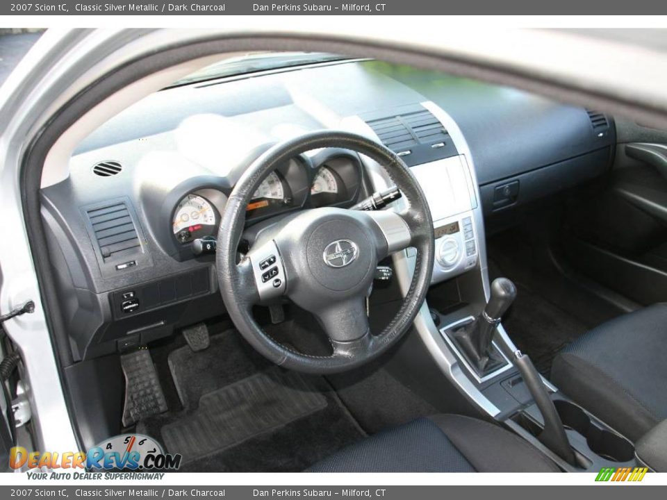 2007 Scion tC Classic Silver Metallic / Dark Charcoal Photo #12