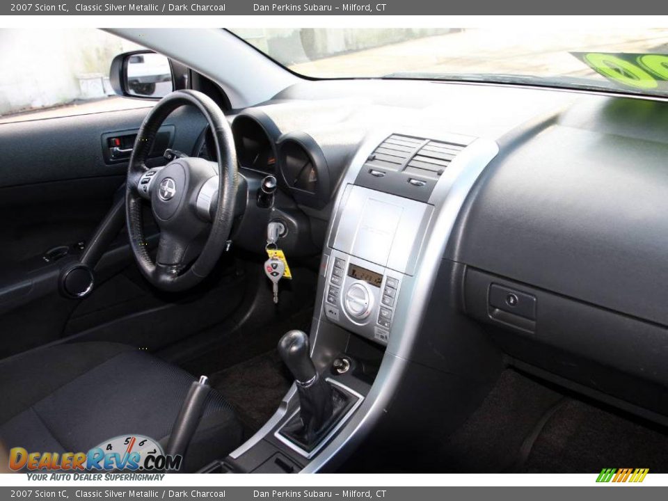 2007 Scion tC Classic Silver Metallic / Dark Charcoal Photo #13