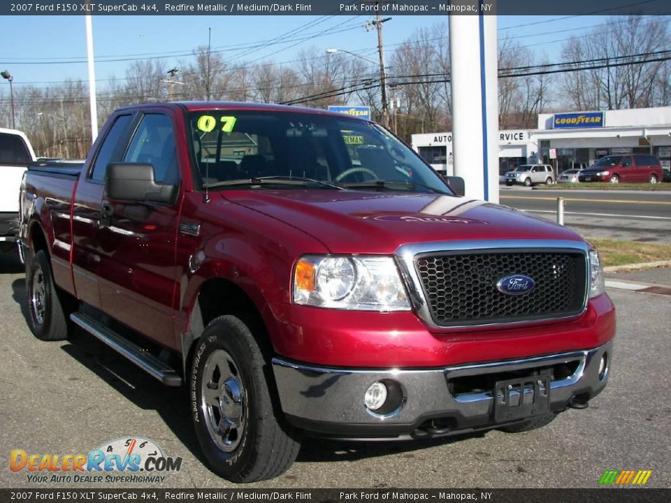 2007 Ford F150 XLT SuperCab 4x4 Redfire Metallic / Medium/Dark Flint Photo #2