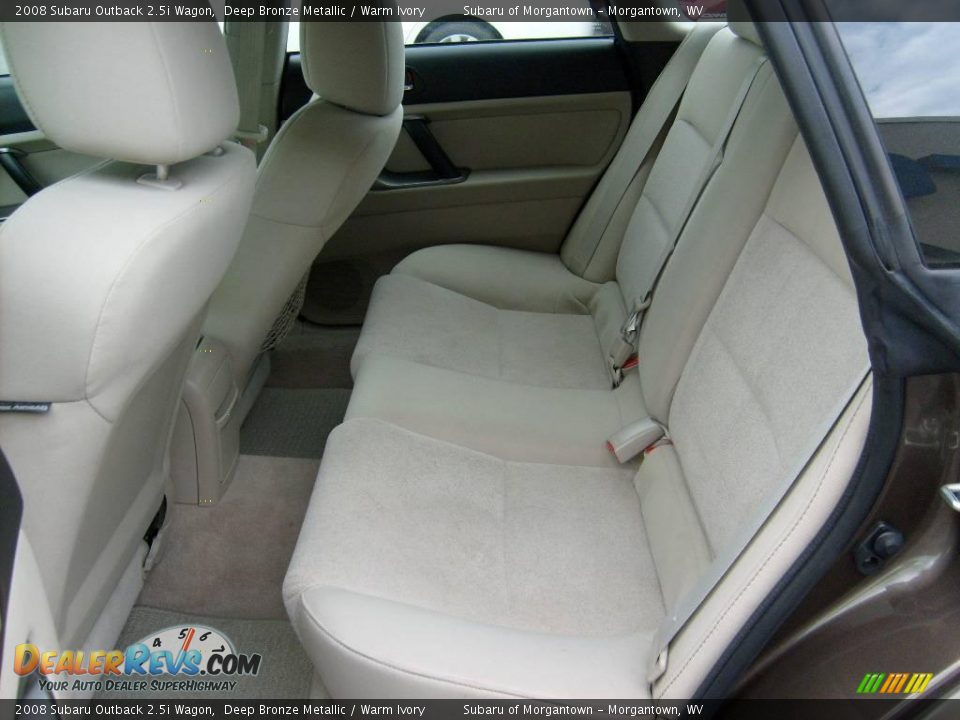 2008 Subaru Outback 2.5i Wagon Deep Bronze Metallic / Warm Ivory Photo #12