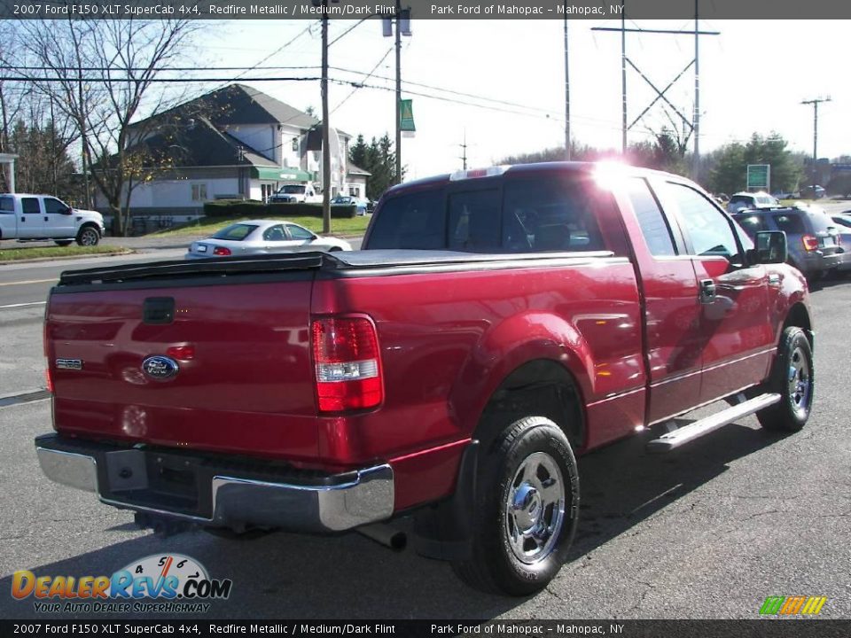 2007 Ford F150 XLT SuperCab 4x4 Redfire Metallic / Medium/Dark Flint Photo #3