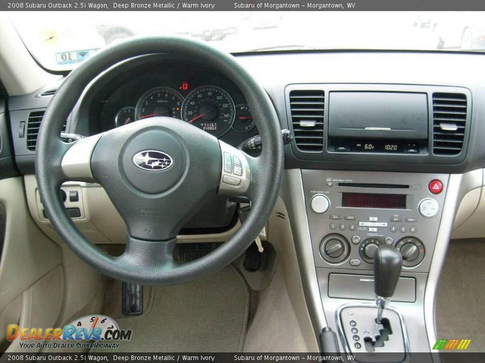 2008 Subaru Outback 2.5i Wagon Deep Bronze Metallic / Warm Ivory Photo #13