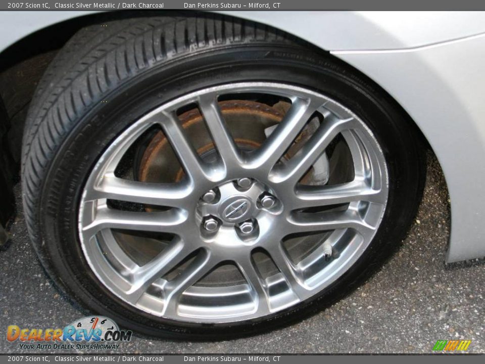 2007 Scion tC Classic Silver Metallic / Dark Charcoal Photo #16