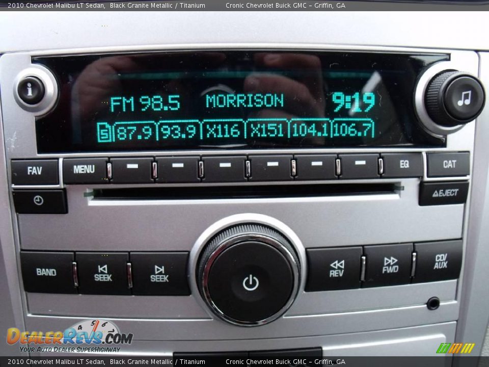 2010 Chevrolet Malibu LT Sedan Black Granite Metallic / Titanium Photo #17