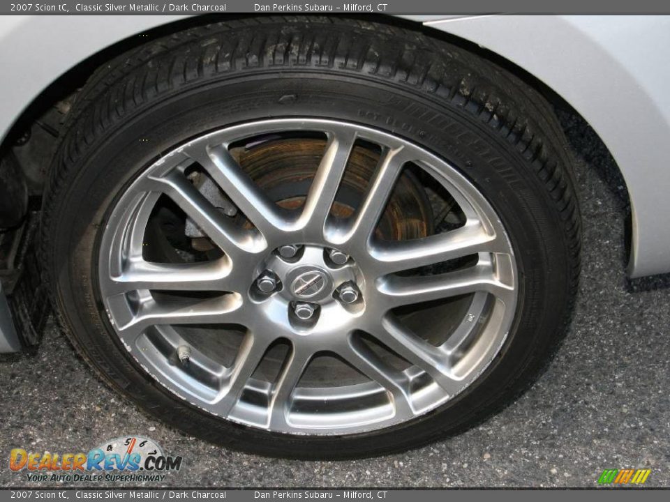 2007 Scion tC Classic Silver Metallic / Dark Charcoal Photo #18