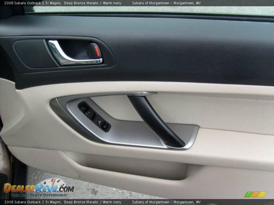 2008 Subaru Outback 2.5i Wagon Deep Bronze Metallic / Warm Ivory Photo #17