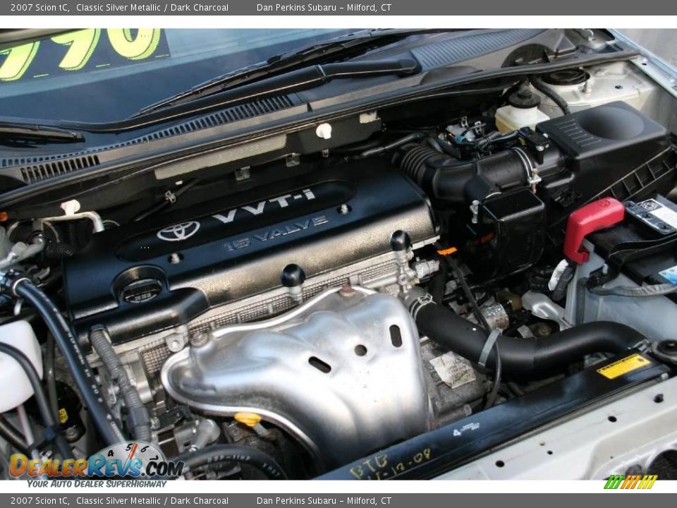 2007 Scion tC Classic Silver Metallic / Dark Charcoal Photo #20