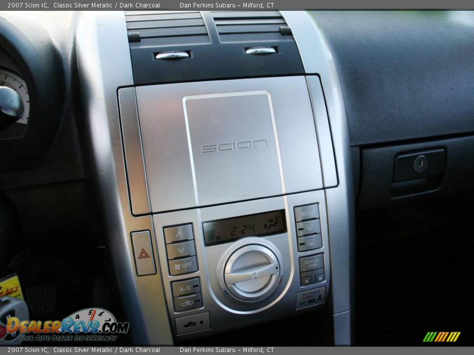 2007 Scion tC Classic Silver Metallic / Dark Charcoal Photo #22