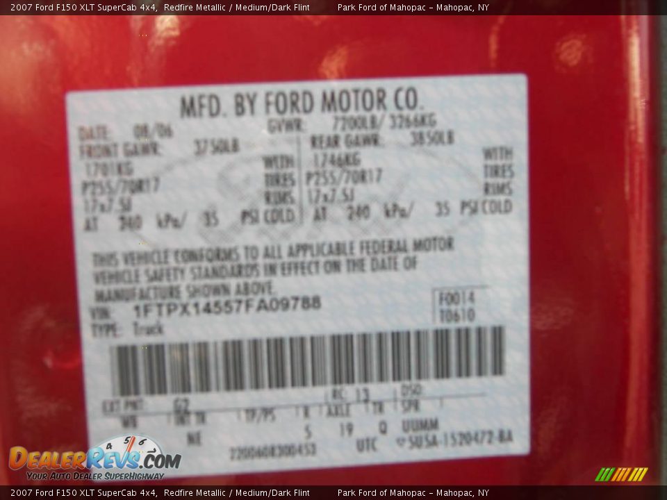 2007 Ford F150 XLT SuperCab 4x4 Redfire Metallic / Medium/Dark Flint Photo #10