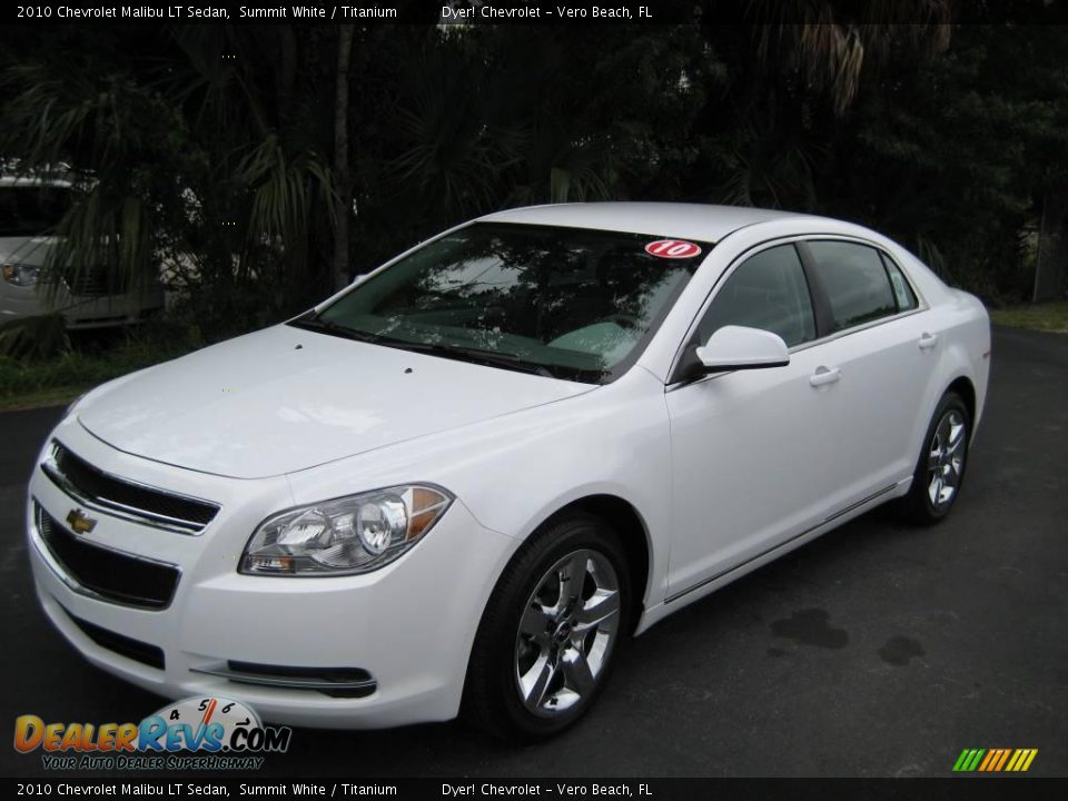 2010 Chevrolet Malibu LT Sedan Summit White / Titanium Photo #1