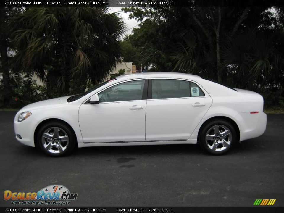 2010 Chevrolet Malibu LT Sedan Summit White / Titanium Photo #3