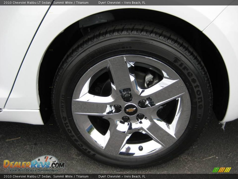 2010 Chevrolet Malibu LT Sedan Summit White / Titanium Photo #4