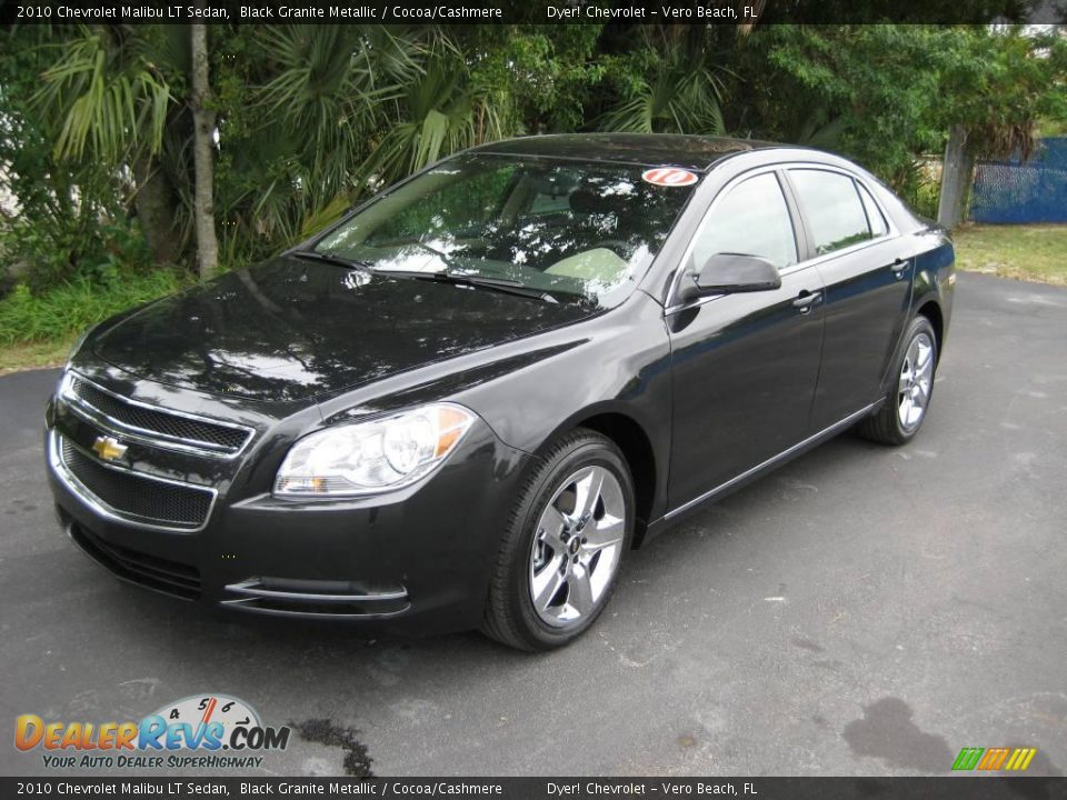 2010 Chevrolet Malibu LT Sedan Black Granite Metallic / Cocoa/Cashmere Photo #1