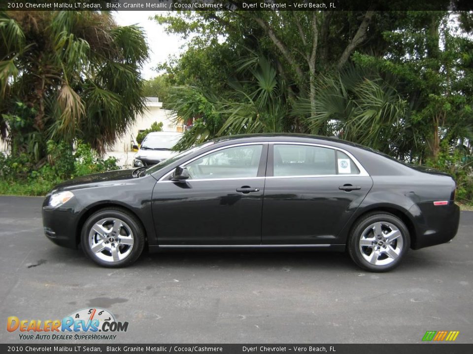 2010 Chevrolet Malibu LT Sedan Black Granite Metallic / Cocoa/Cashmere Photo #3