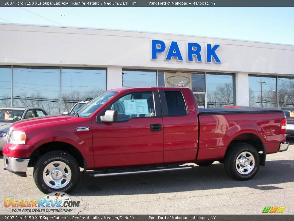 2007 Ford F150 XLT SuperCab 4x4 Redfire Metallic / Medium/Dark Flint Photo #22