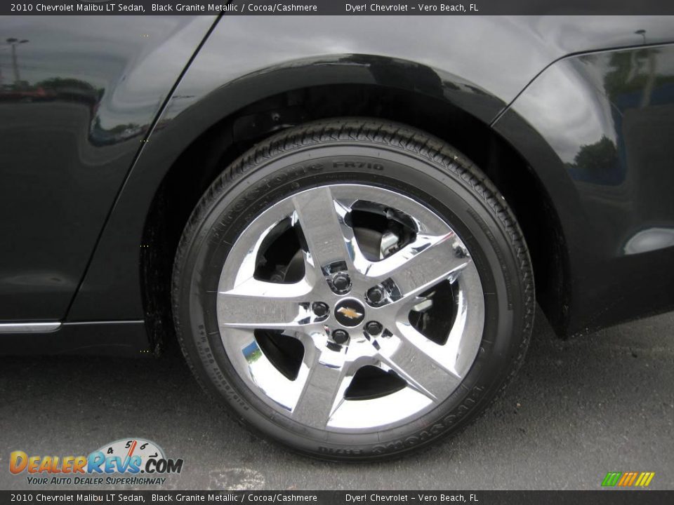 2010 Chevrolet Malibu LT Sedan Black Granite Metallic / Cocoa/Cashmere Photo #5
