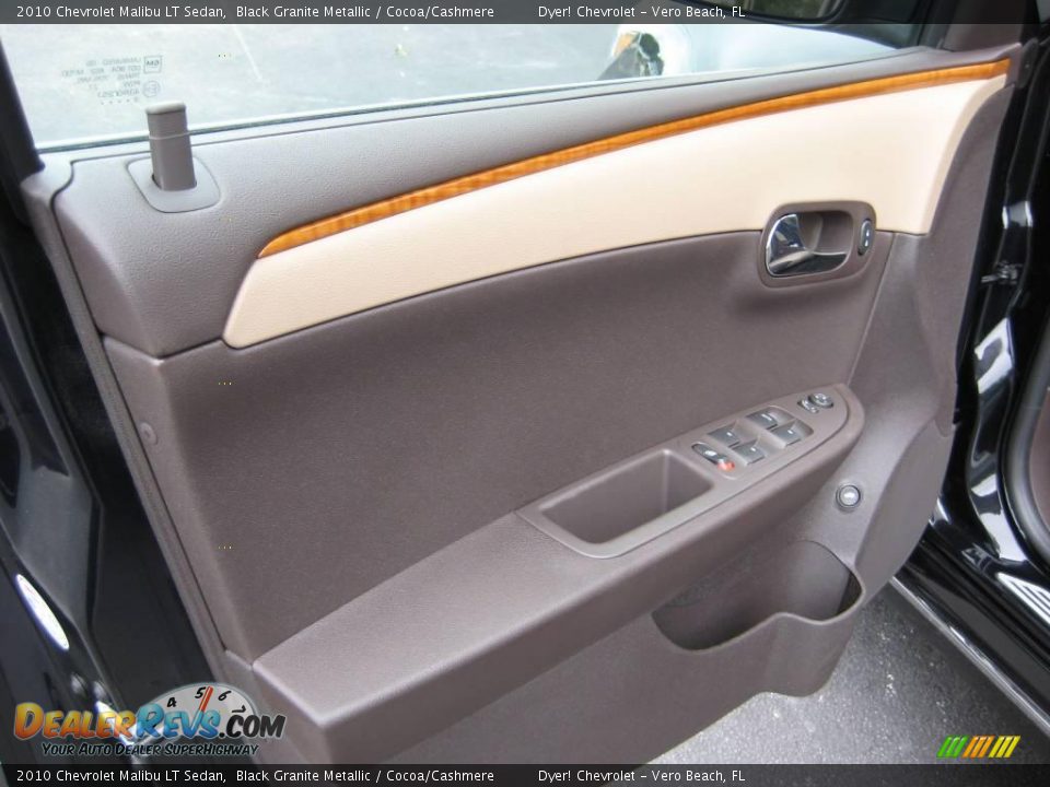 2010 Chevrolet Malibu LT Sedan Black Granite Metallic / Cocoa/Cashmere Photo #6