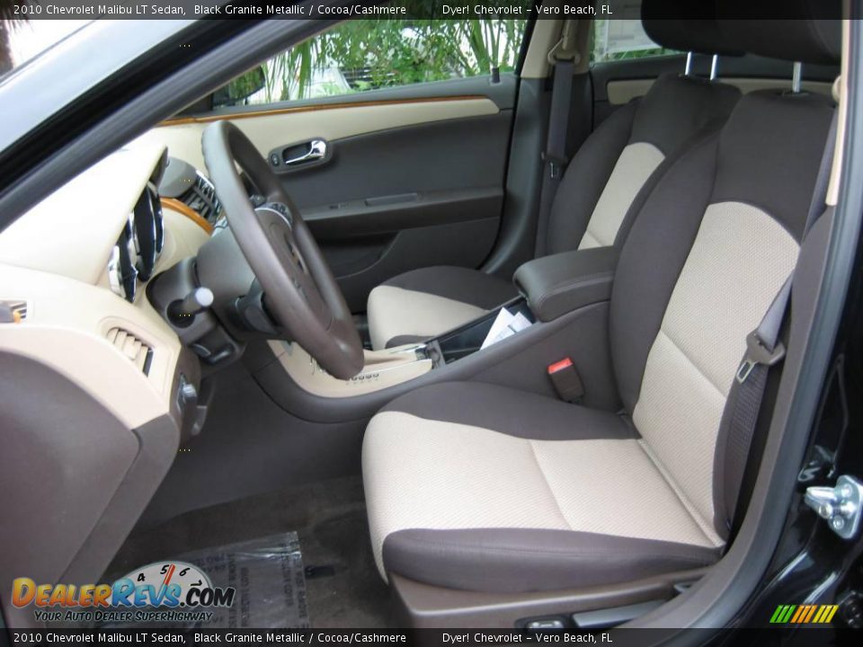2010 Chevrolet Malibu LT Sedan Black Granite Metallic / Cocoa/Cashmere Photo #7