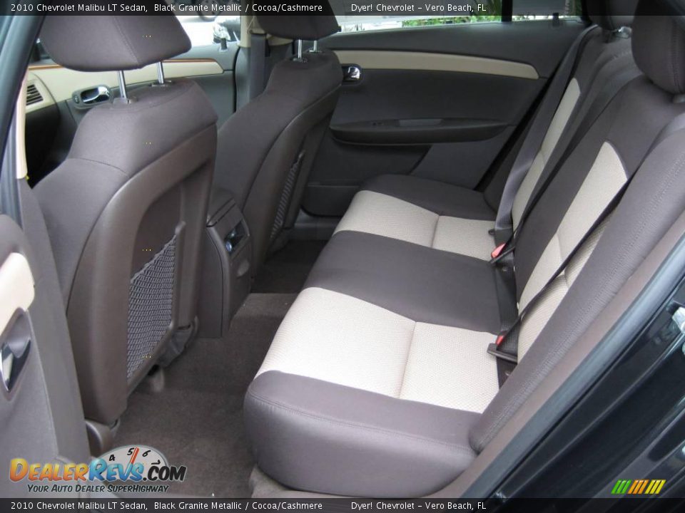 2010 Chevrolet Malibu LT Sedan Black Granite Metallic / Cocoa/Cashmere Photo #8
