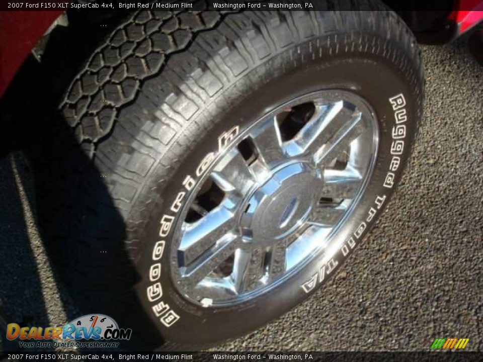 2007 Ford F150 XLT SuperCab 4x4 Bright Red / Medium Flint Photo #18
