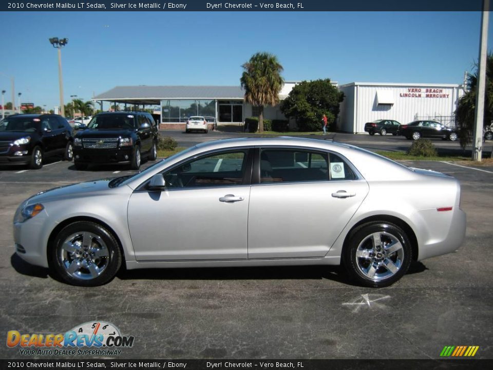 2010 Chevrolet Malibu LT Sedan Silver Ice Metallic / Ebony Photo #3