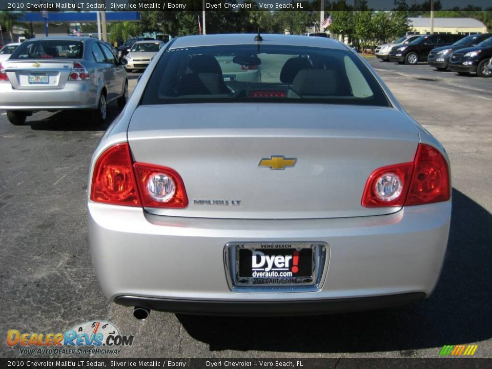 2010 Chevrolet Malibu LT Sedan Silver Ice Metallic / Ebony Photo #5