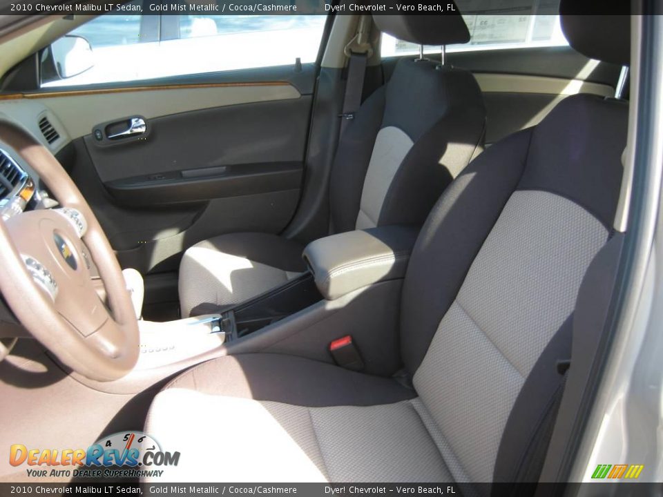 2010 Chevrolet Malibu LT Sedan Gold Mist Metallic / Cocoa/Cashmere Photo #6