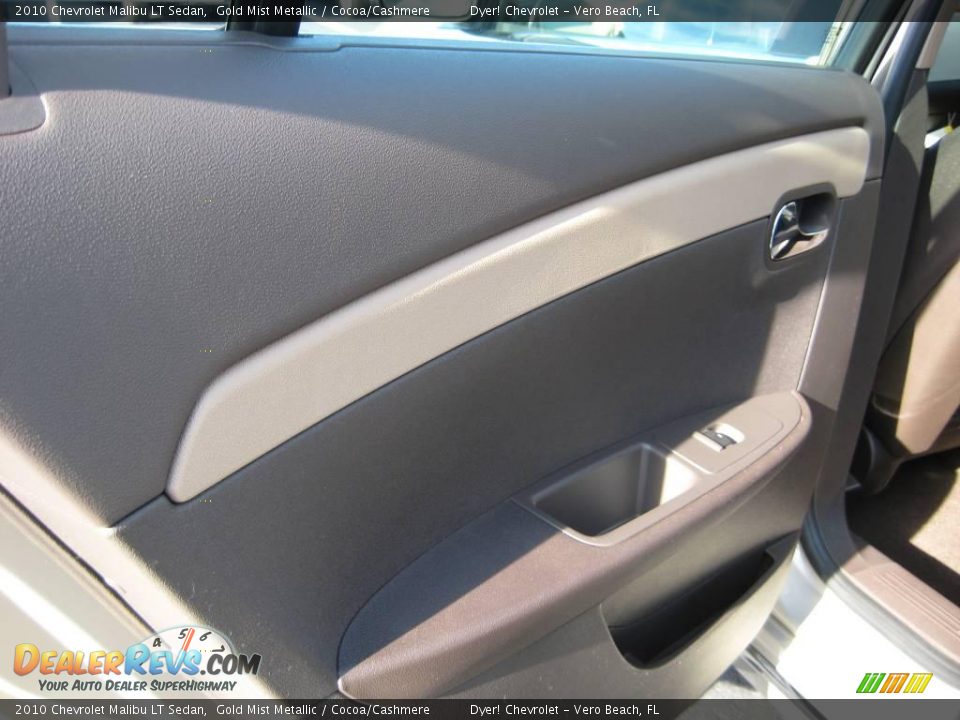 2010 Chevrolet Malibu LT Sedan Gold Mist Metallic / Cocoa/Cashmere Photo #7