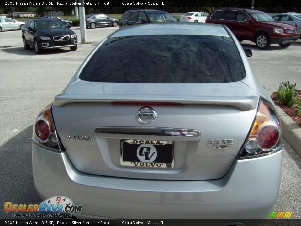 2008 Nissan Altima 3.5 SE Radiant Silver Metallic / Frost Photo #8