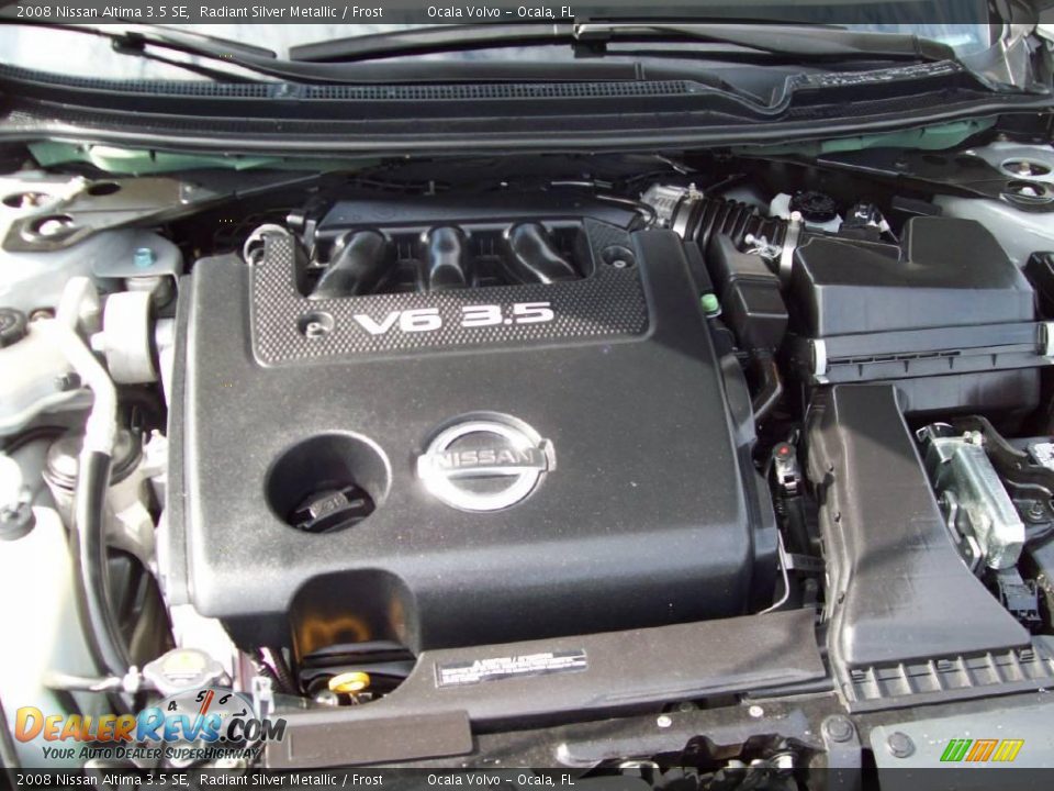 2008 Nissan Altima 3.5 SE Radiant Silver Metallic / Frost Photo #14