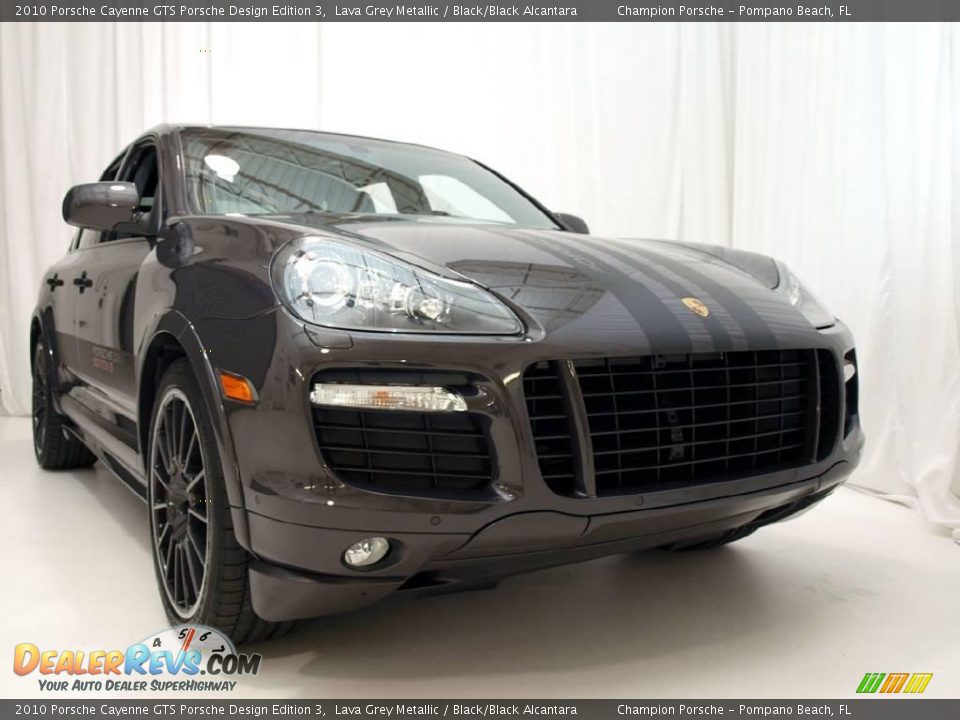 2010 Porsche Cayenne GTS Porsche Design Edition 3 Lava Grey Metallic / Black/Black Alcantara Photo #8