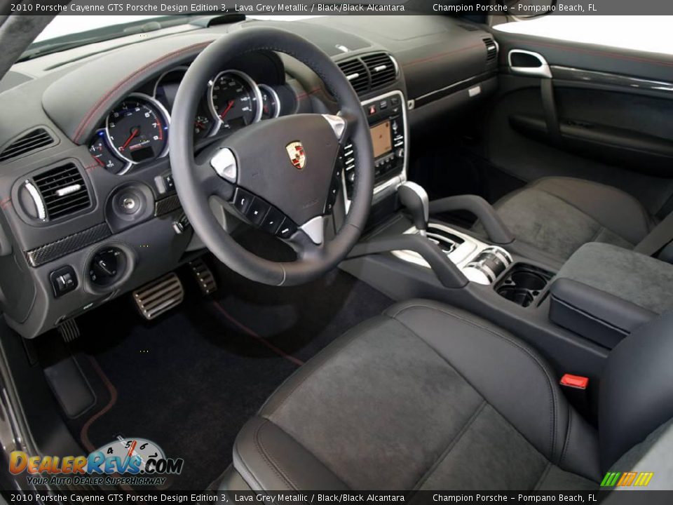 2010 Porsche Cayenne GTS Porsche Design Edition 3 Lava Grey Metallic / Black/Black Alcantara Photo #9